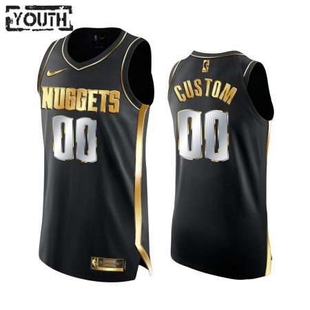 Dres Denver Nuggets Prilagođeni 2020-21 Crna Golden Edition Swingman - Dječji